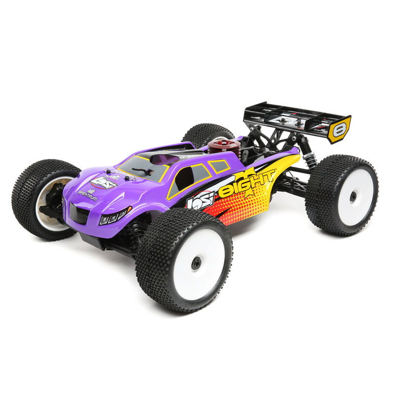 1/8 8IGHT-T 4X4 Nitro Truggy RTR, Purple/Yellow